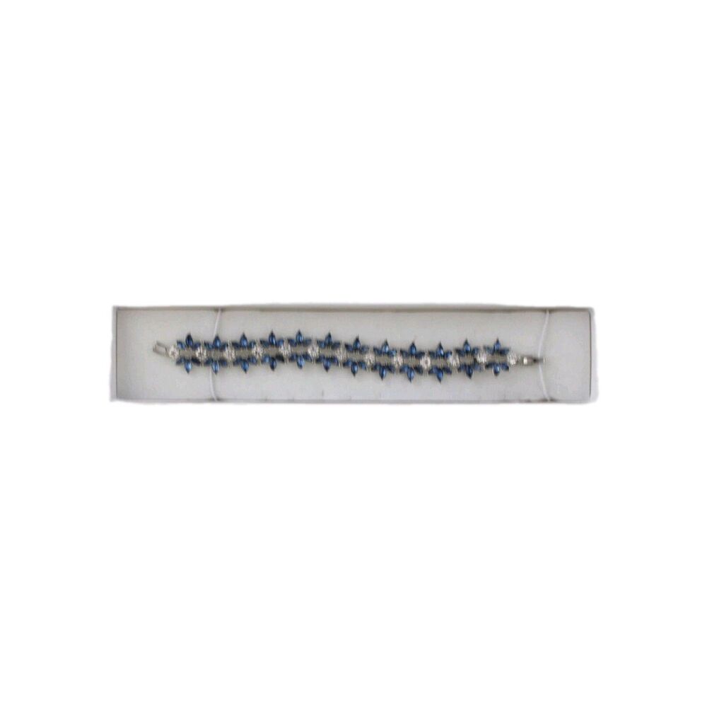The Skyline Collection Faux Sapphire & Rhinestones Bracelet